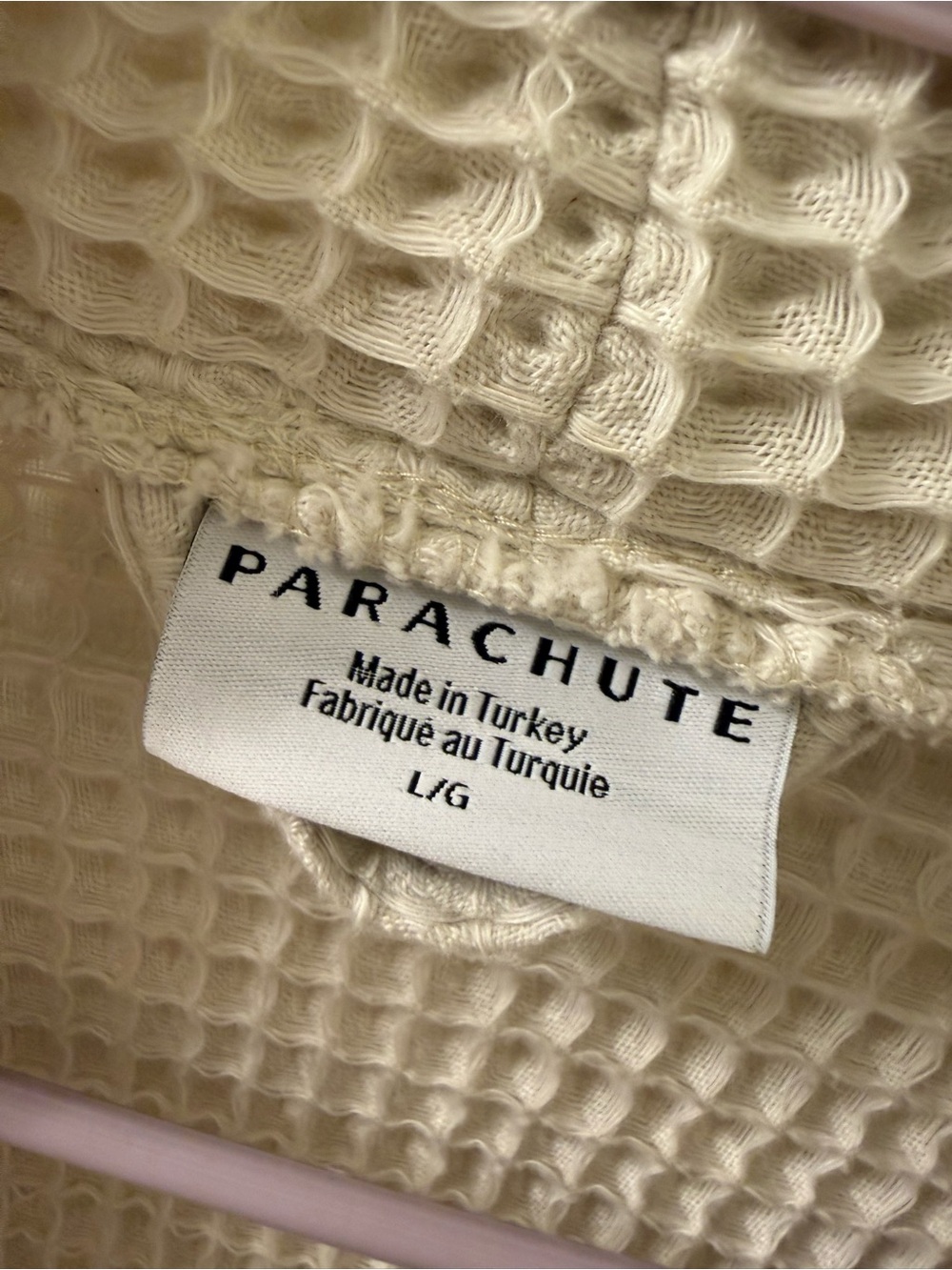 Parachute Waffle Robe - TAN - Picture 4 of 5